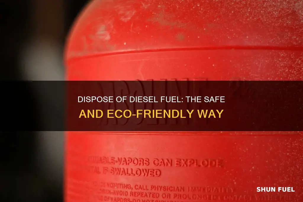 how to dispose diesel fuel