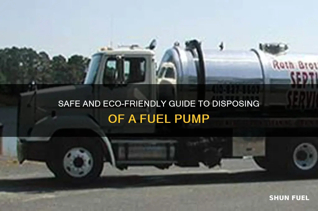how to dispose of a fuel pump