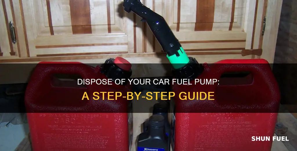 how to dispose of car fuel pump