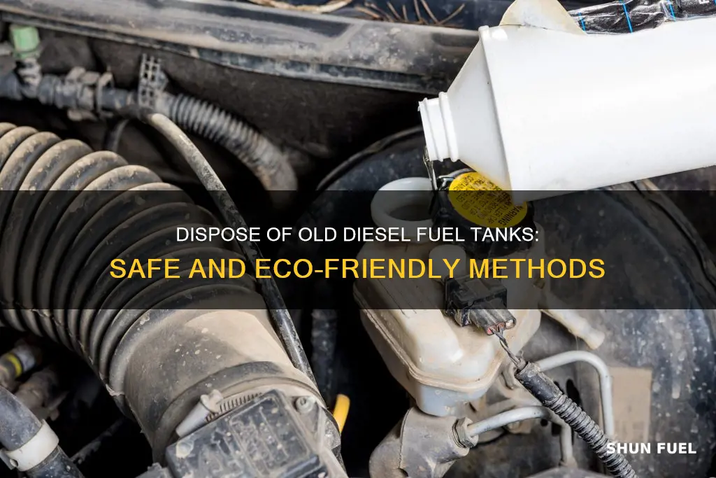 how to dispose of old diesal fuel tanks
