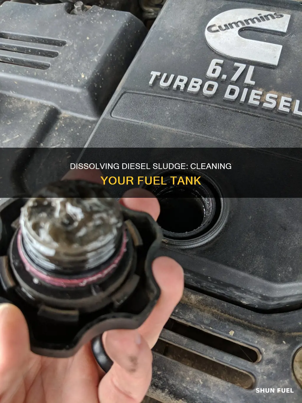 how to dissolve diesel sludge in fuel tank