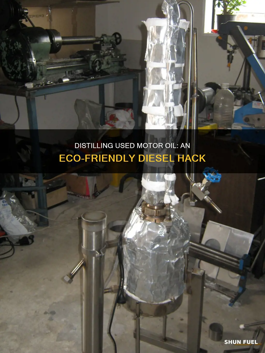 how to distill used motor oil for diesel fuel