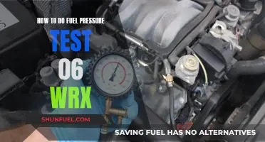 Testing Fuel Pressure in Your 06 WRX