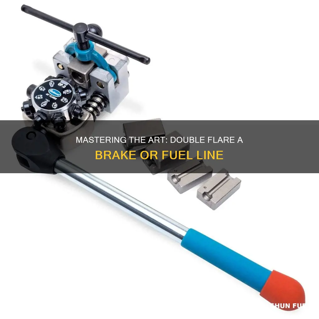 how to double flare a brake or fuel line