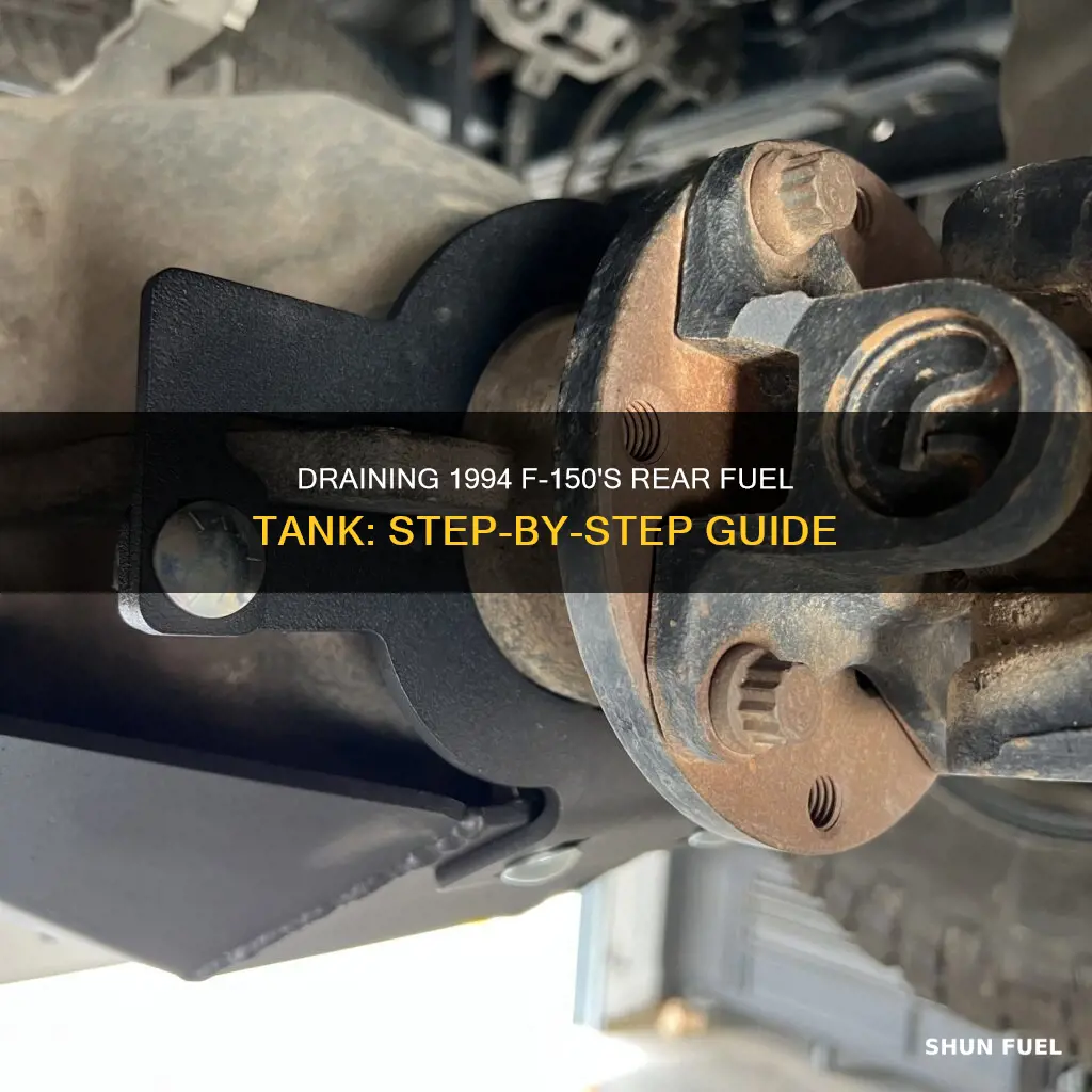how to drain 1994 f-150 rear fuel tank
