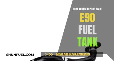 Draining the Fuel Tank of a 2006 BMW E90