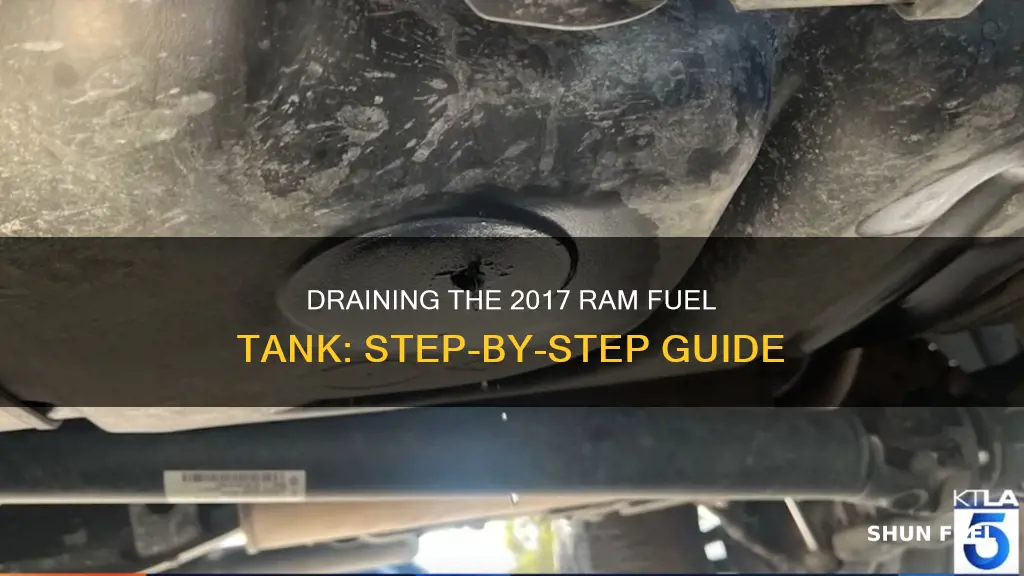 how to drain 20q7 ram fuel tank