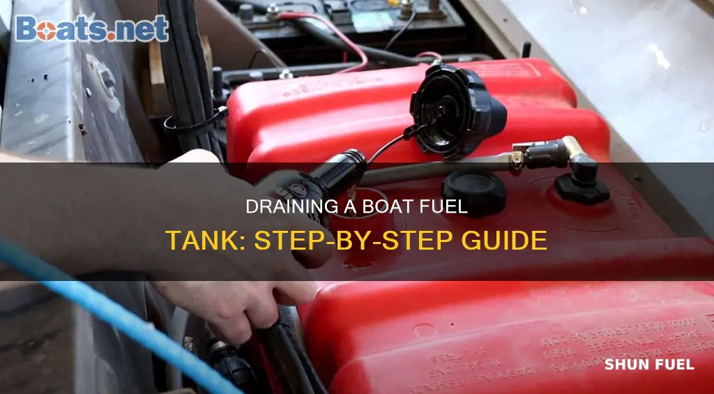 how to drain a boat fuel tank