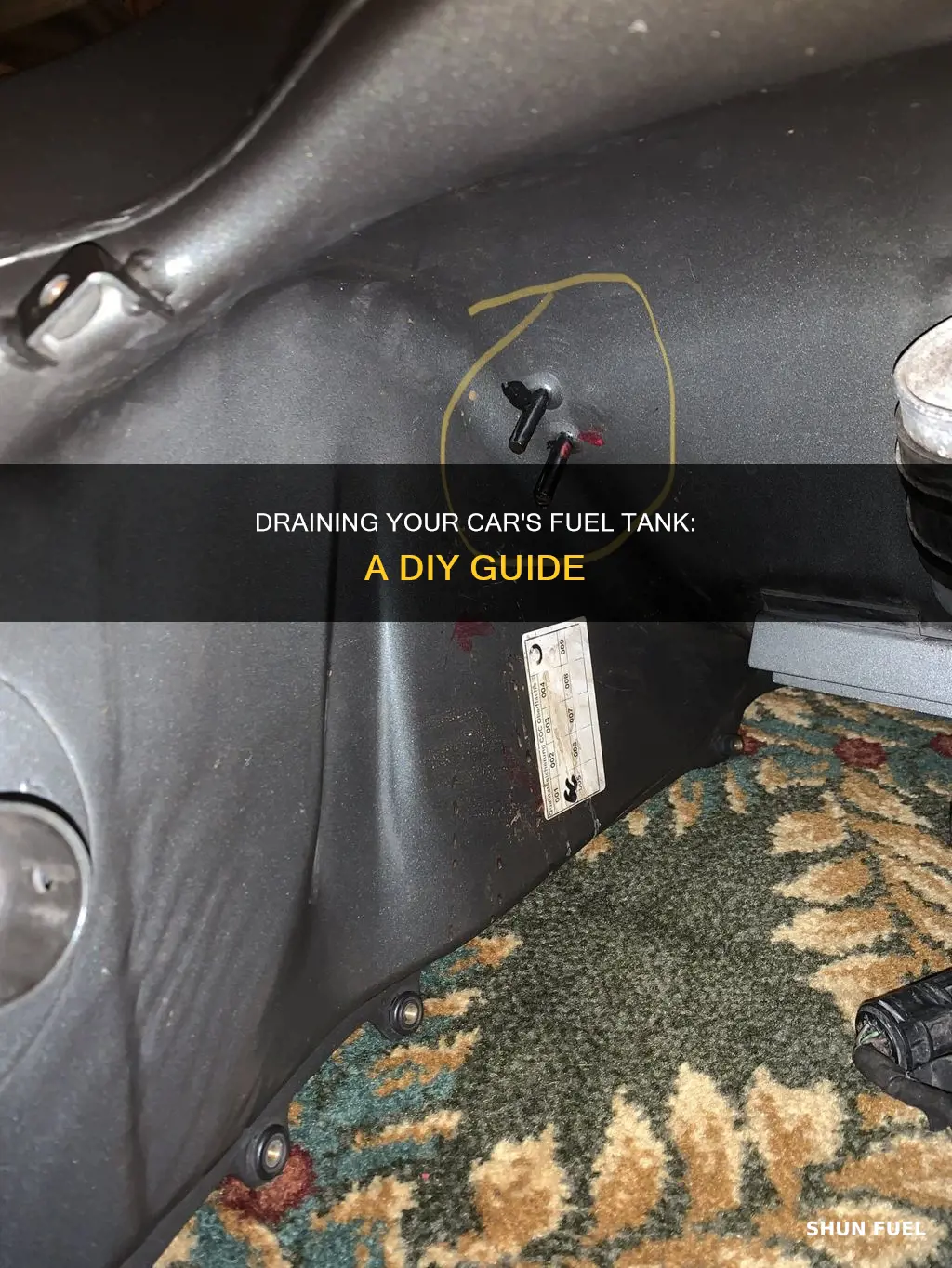 how to drain a car fuel tank at home