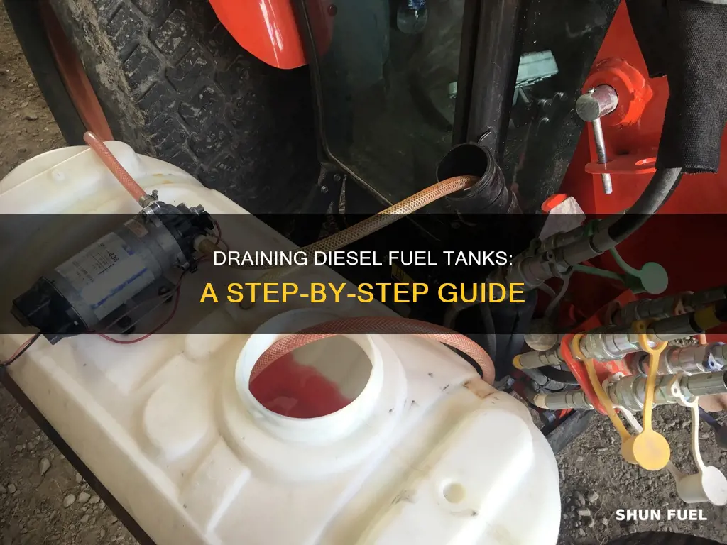 how to drain a diesel fuel tank