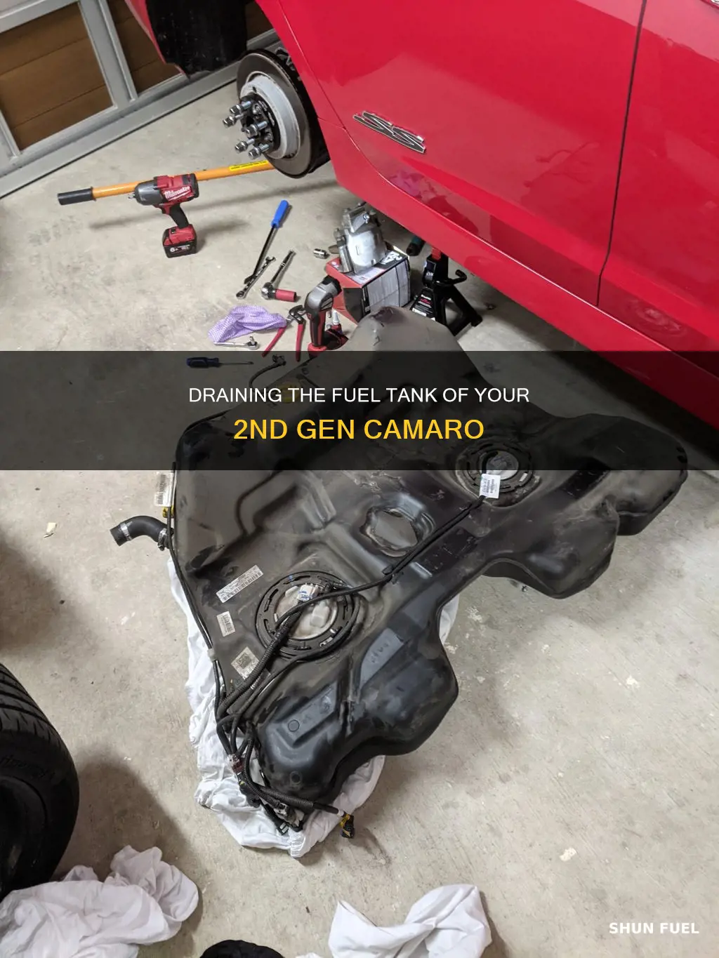 how to drain a fuel tank 2nd gen camaro