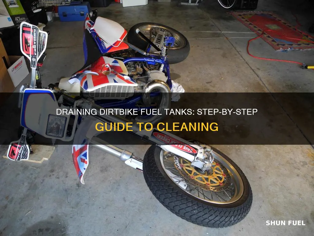 how to drain a fuel tank of dirtbike