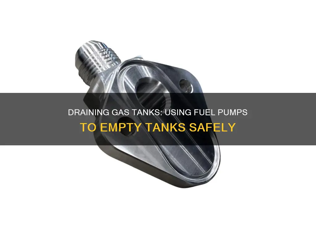 how to drain a gas tank using the fuel pump