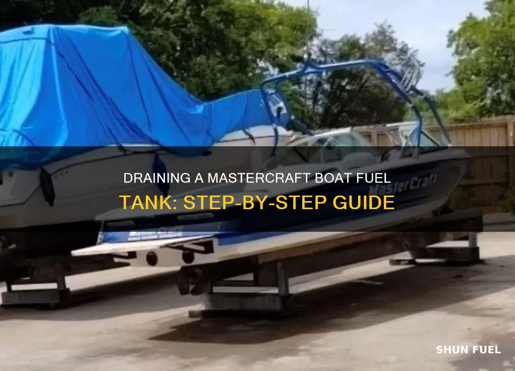 how to drain a mastercraft boat fuel tank