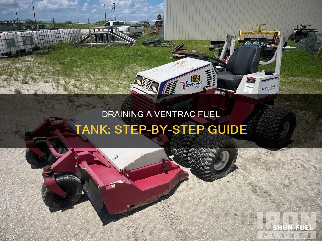 how to drain a ventrac fuel tank