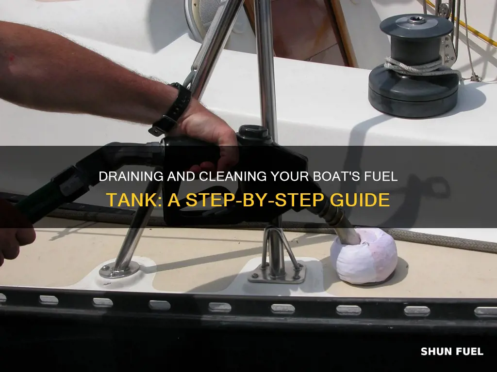 how to drain and clean a boat fuel tank