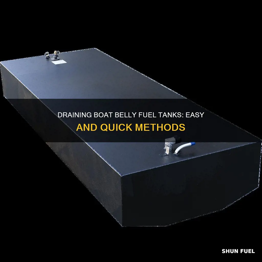 how to drain boat belly fuel tank easily