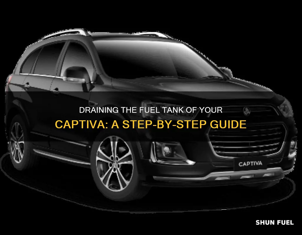 how to drain captiva fuel tank