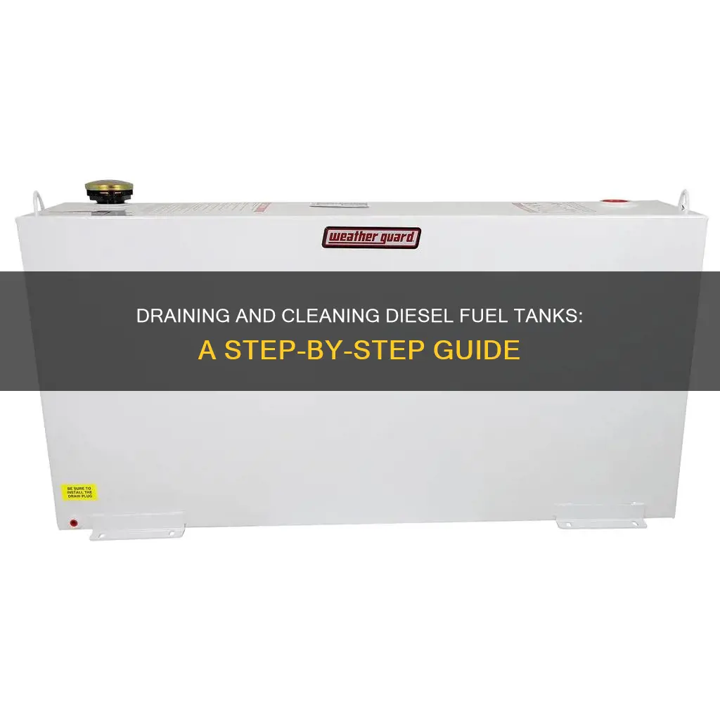 how to drain clean fuel tank diesel