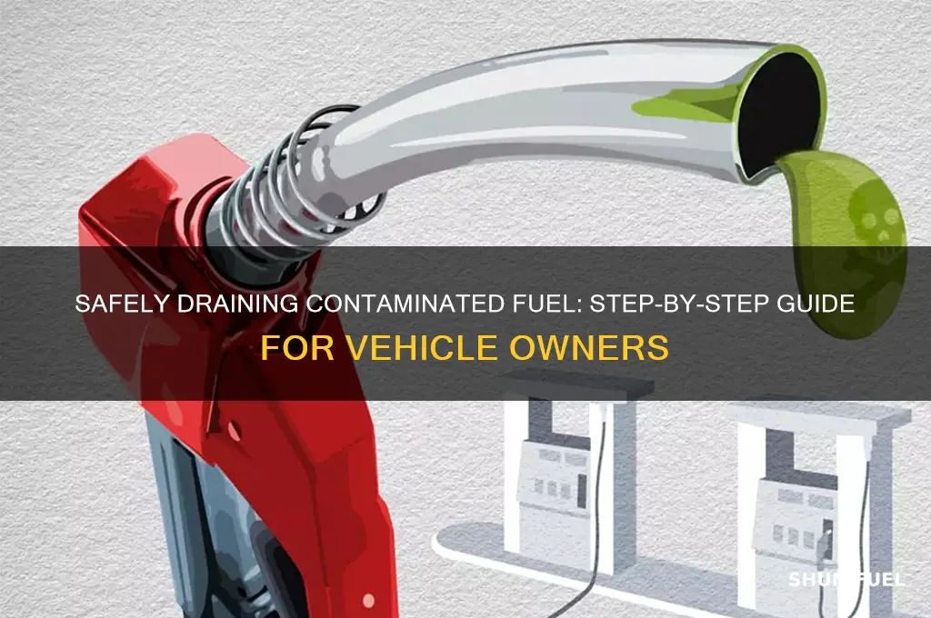 how to drain contaminated fuel