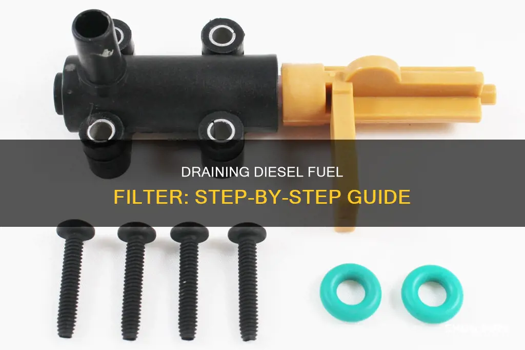 how to drain diesel fuel filter