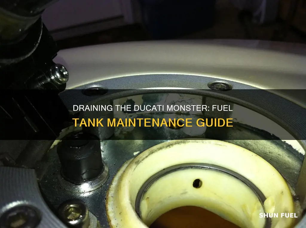 how to drain ducati monster fuel tank