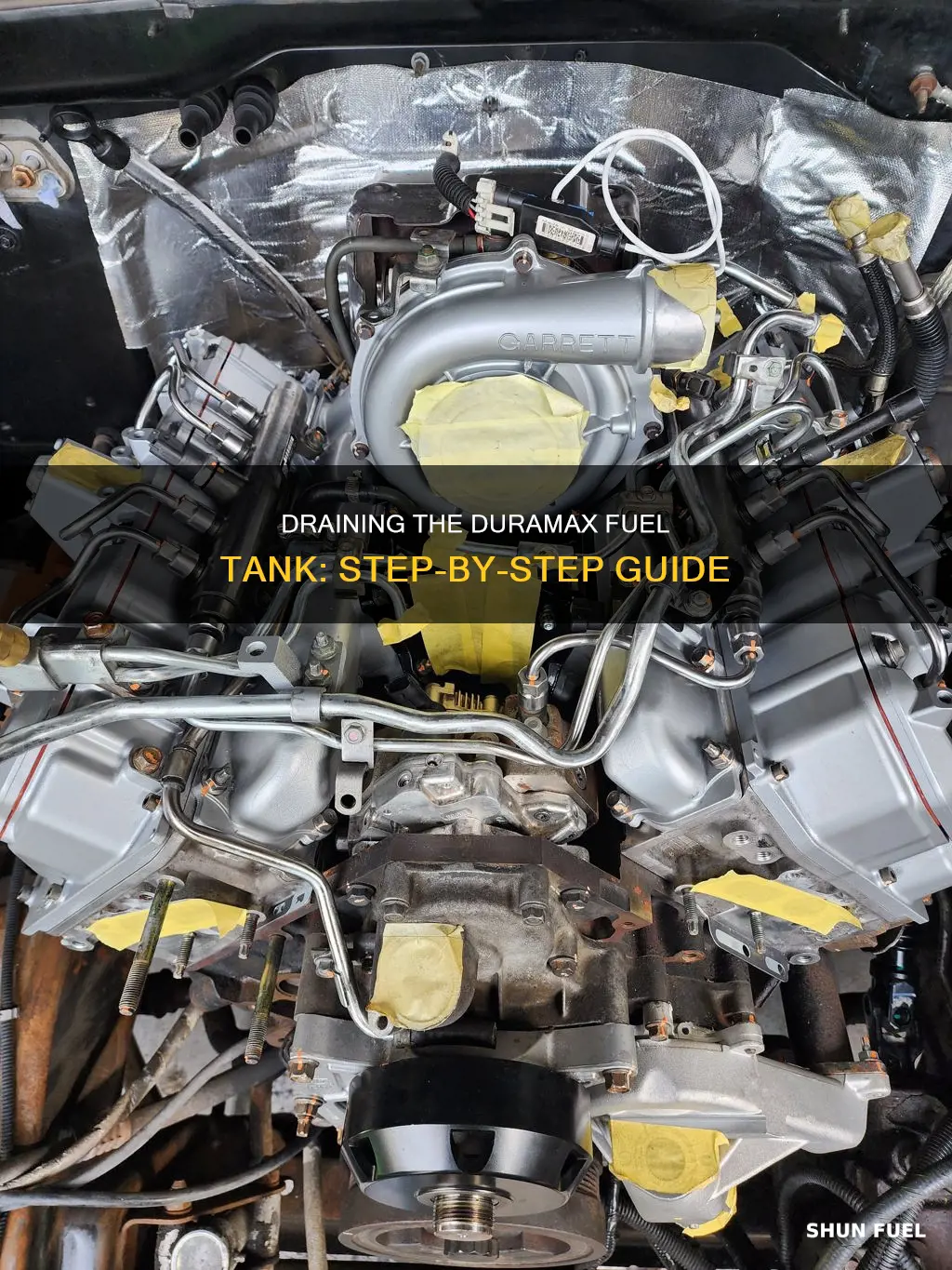 how to drain duramax fuel tank