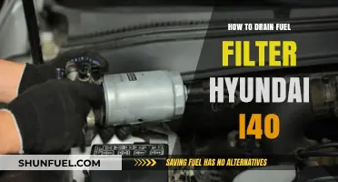 Draining Fuel Filter: Hyundai i40 Maintenance Guide