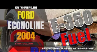 Ford Econoline 2004 Fuel Line Drain: A Step-by-Step Guide