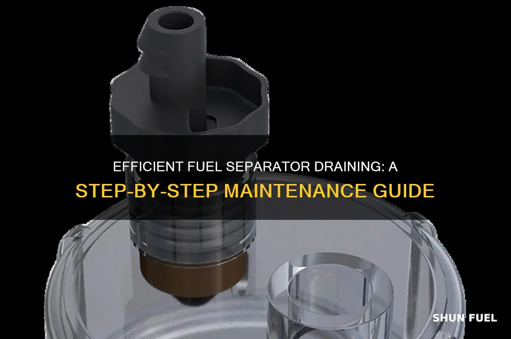 how to drain fuel separator