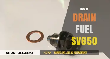 Step-by-Step Guide to Draining Fuel from Your Suzuki SV650