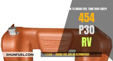 Draining the 1989 Chevy 454 P30 RV Fuel Tank