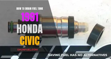 Draining the Fuel Tank of a 1991 Honda Civic