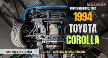 Draining Fuel Tank of '94 Corolla: Step-by-Step Guide