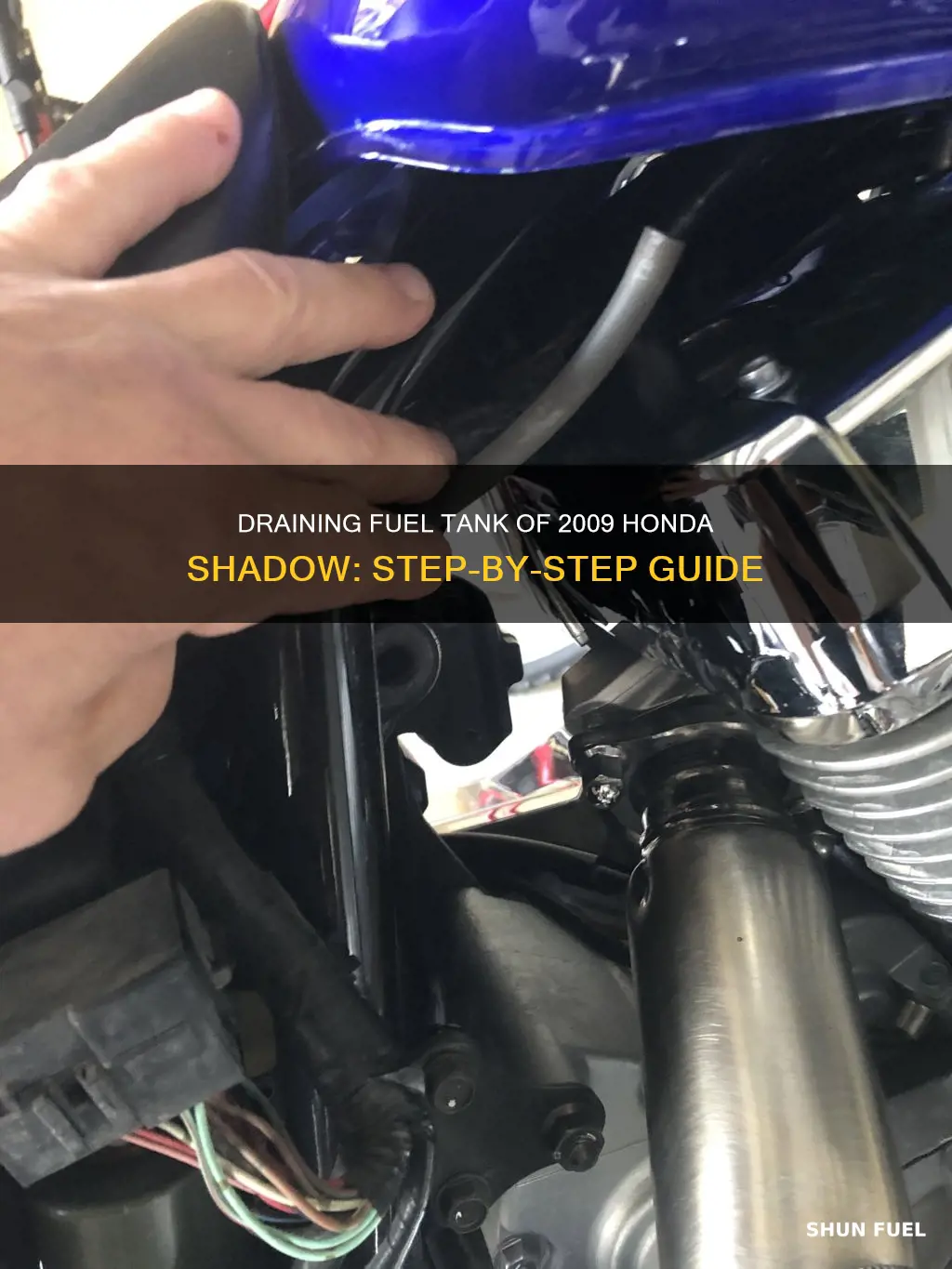 how to drain fuel tank 2009 honda shadow