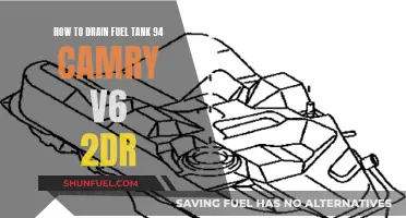 Draining Fuel Tank of '94 Camry V6: Step-by-Step Guide