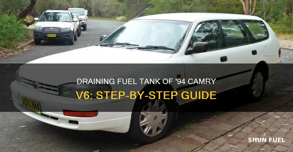 how to drain fuel tank 94 camry v6 2dr