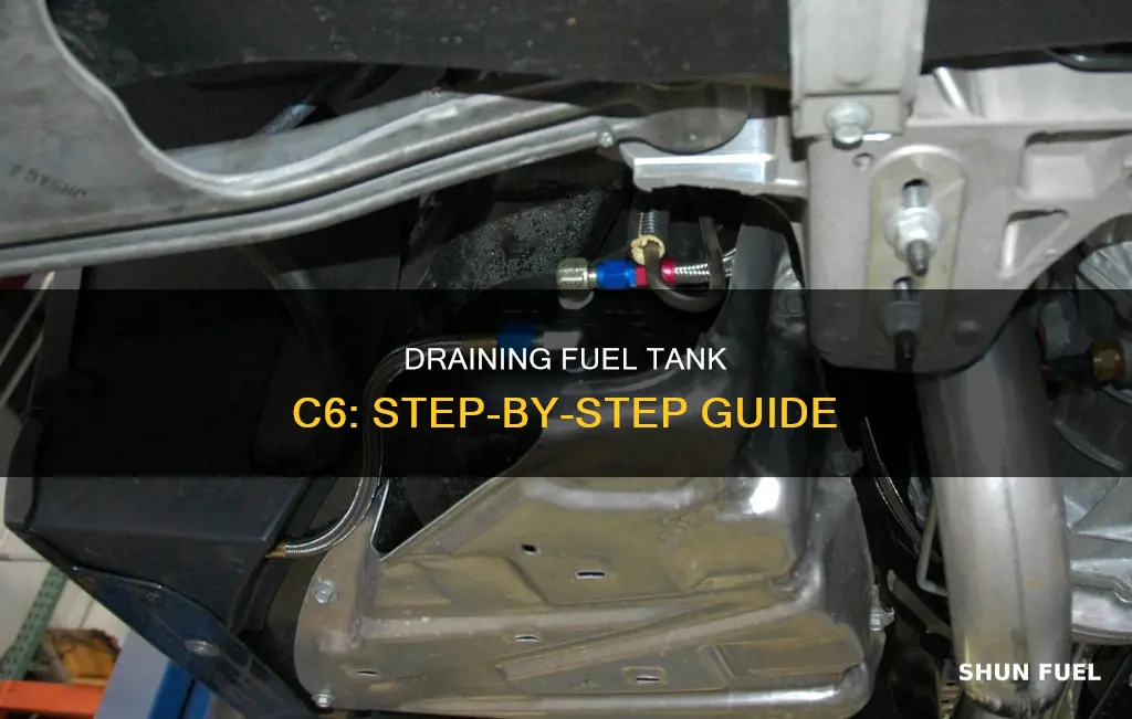 how to drain fuel tank c6
