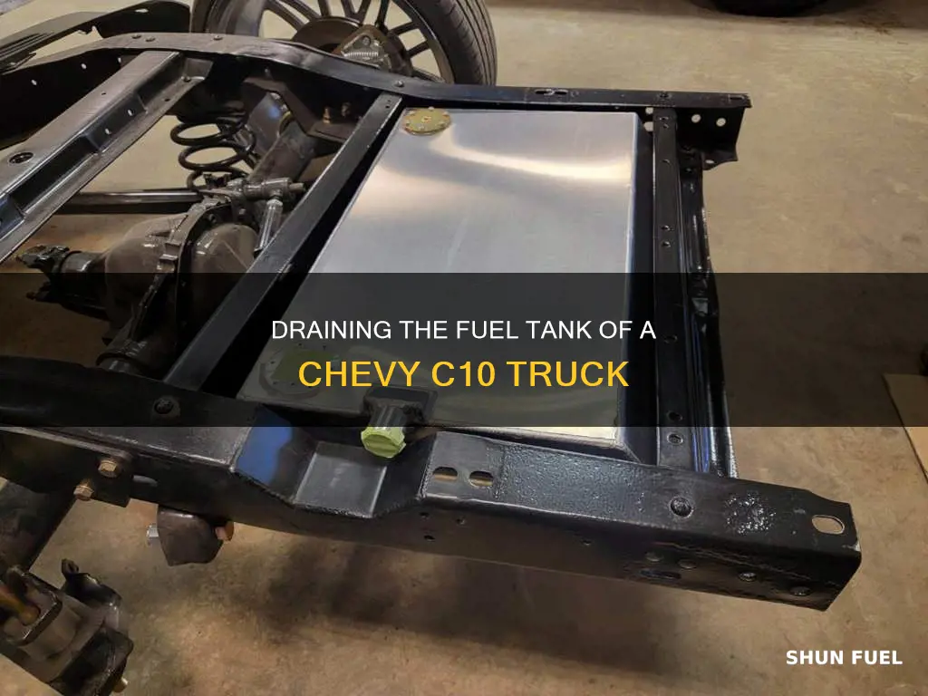 how to drain fuel tank chevy c10
