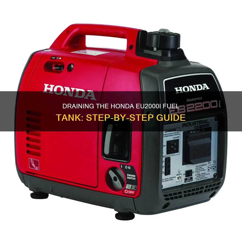 how to drain fuel tank from honda eu2000i