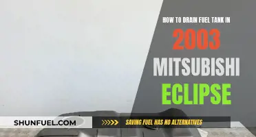 Draining the Fuel Tank of a 2003 Mitsubishi Eclipse