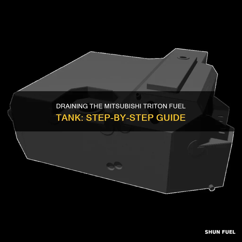 how to drain fuel tank mitsubishi triton