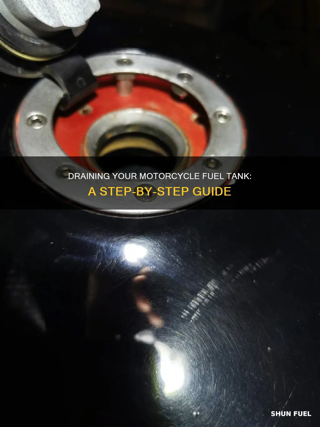 how to drain fuel tank motorcycle
