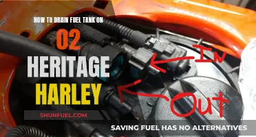 Draining Fuel Tank on 02 Heritage Harley: Step-by-Step Guide