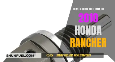 Draining the Fuel Tank on a 2010 Honda Rancher