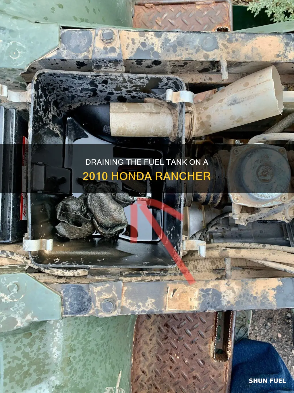 how to drain fuel tank on 2010 honda rancher