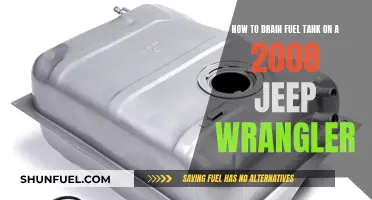 Draining Fuel Tank on 2008 Jeep Wrangler: Step-by-Step Guide