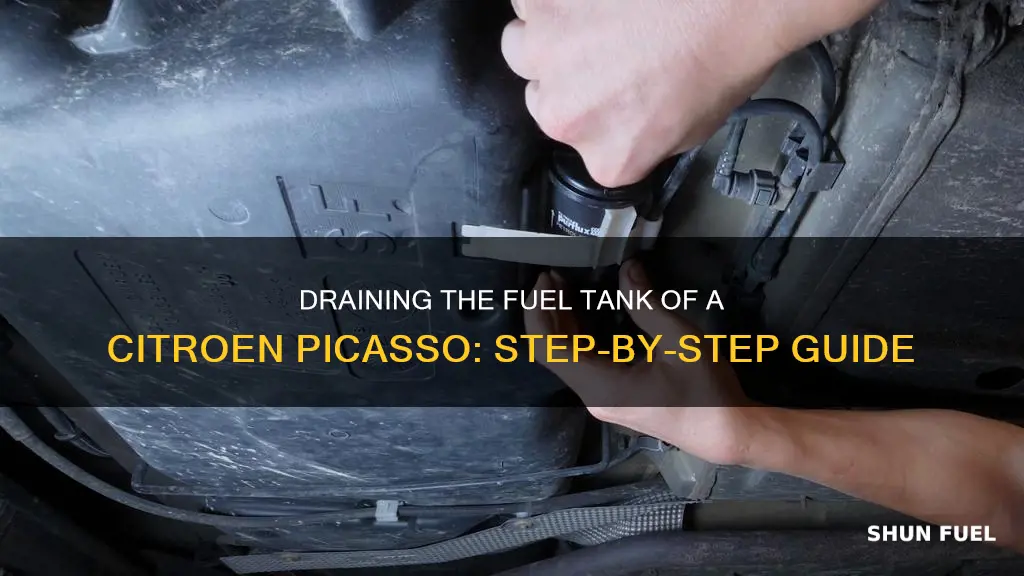 how to drain fuel tank on citroen picasso