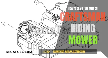 Draining Fuel Tank on Craftsman Riding Mower: Step-by-Step Guide