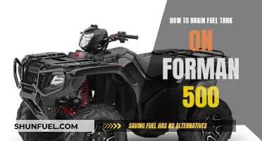 Draining the Forman 500 Fuel Tank: Step-by-Step Guide